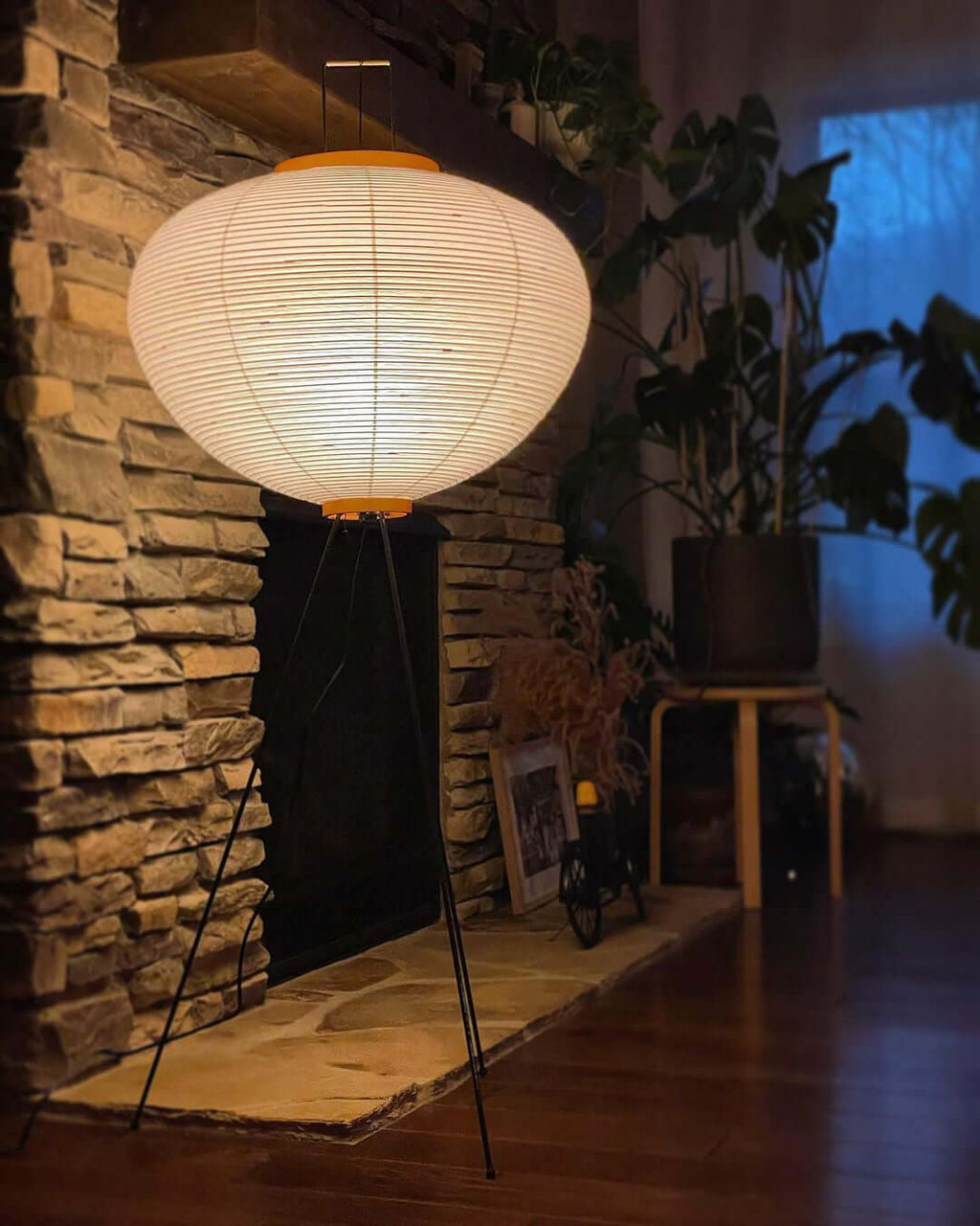 Akari 10A Rice Paper Floor Lamp, Japanese style, suitable for study, bedroom, and living spaces