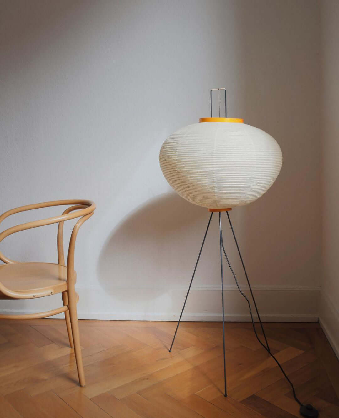 Akari 10A Rice Paper Floor Lamp, Japanese style, suitable for study, bedroom, and living spaces