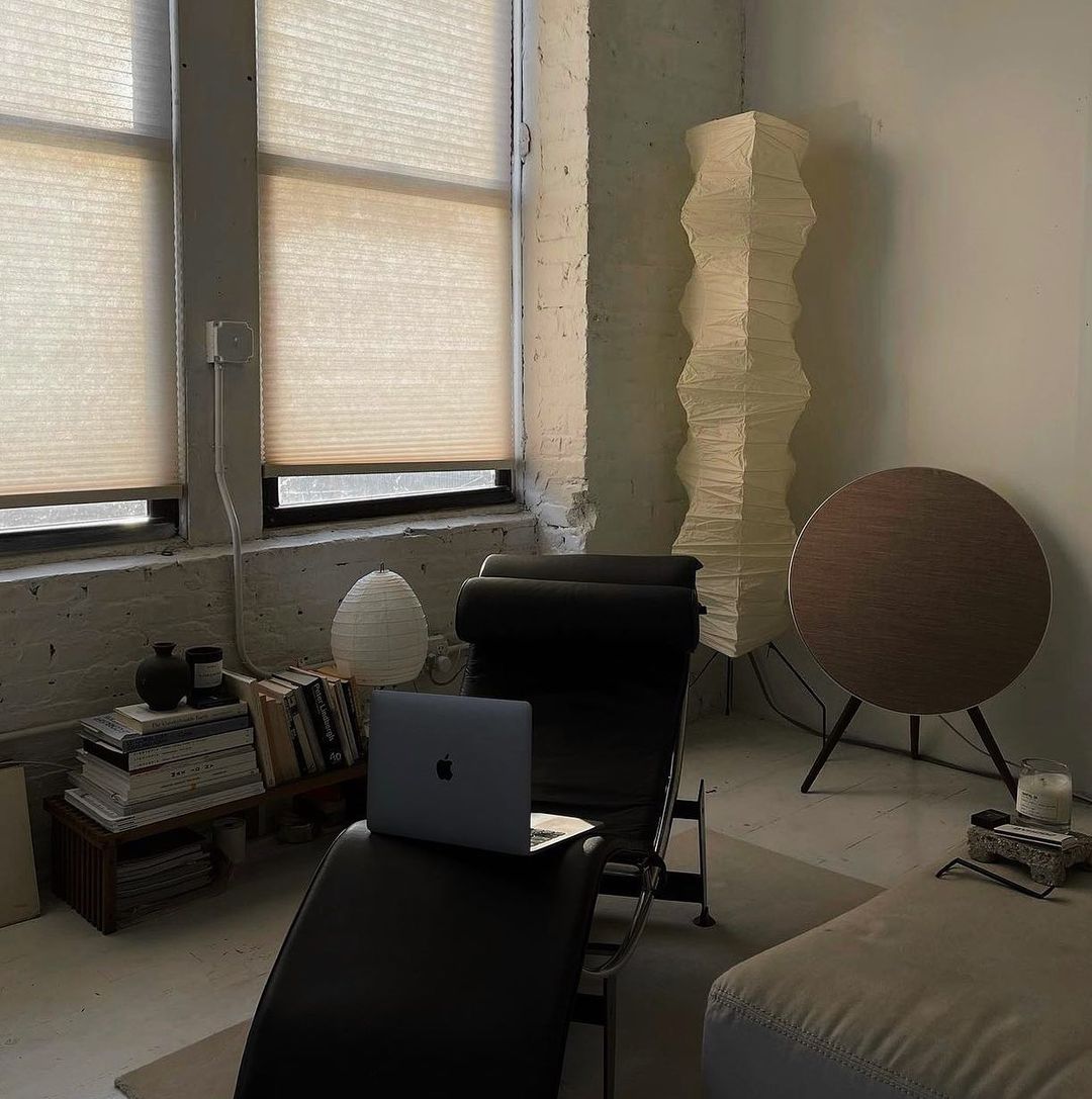 Akari 10A Rice Paper Floor Lamp, Japanese style, suitable for study, bedroom, and living spaces