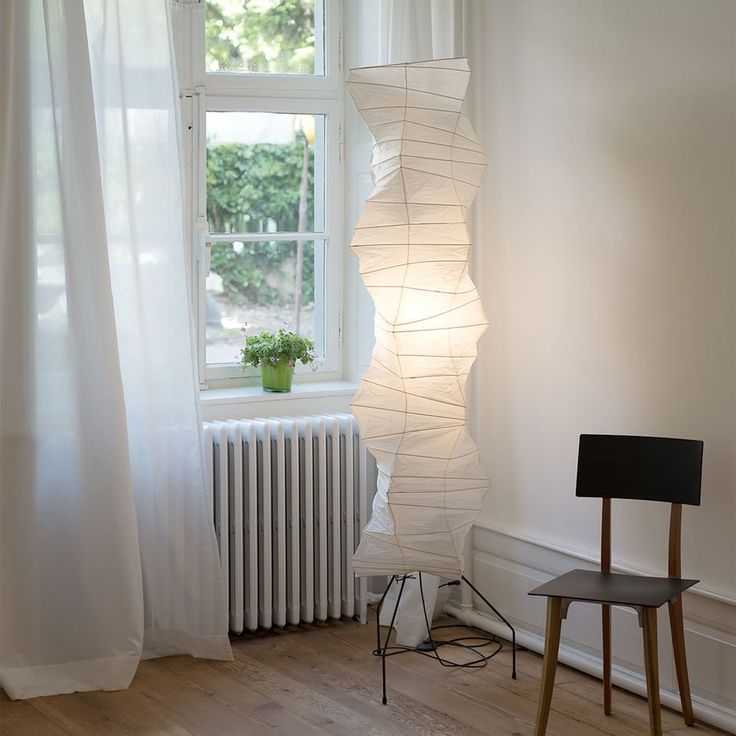 Akari 10A Rice Paper Floor Lamp, Japanese style, suitable for study, bedroom, and living spaces