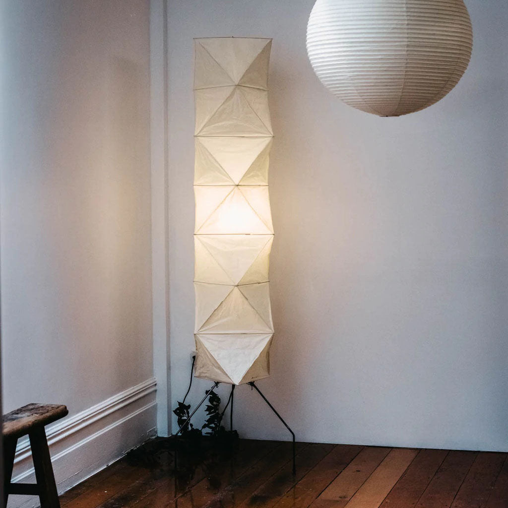 Akari 10A Rice Paper Floor Lamp, Japanese style, suitable for study, bedroom, and living spaces