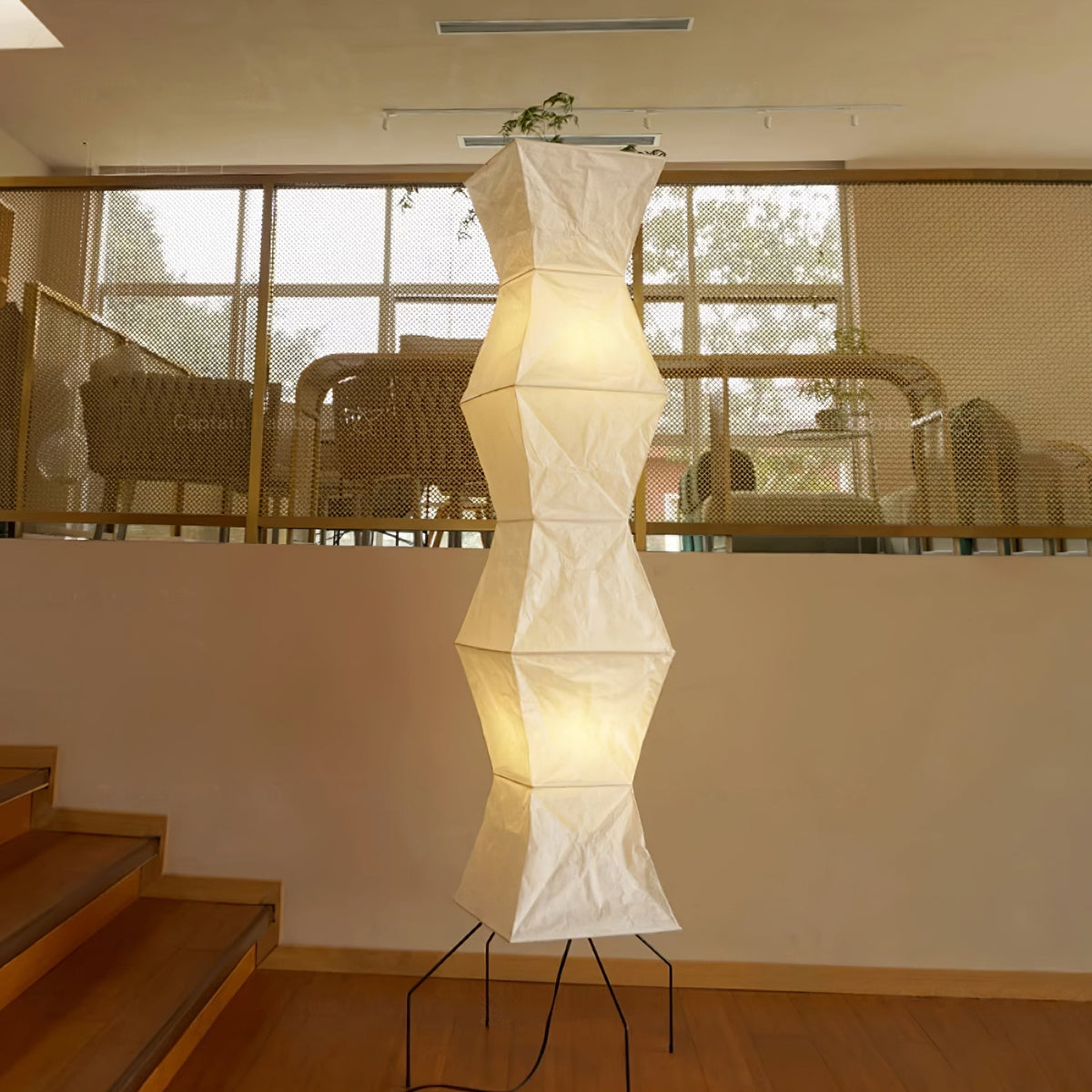 Akari 10A Rice Paper Floor Lamp, Japanese style, suitable for study, bedroom, and living spaces