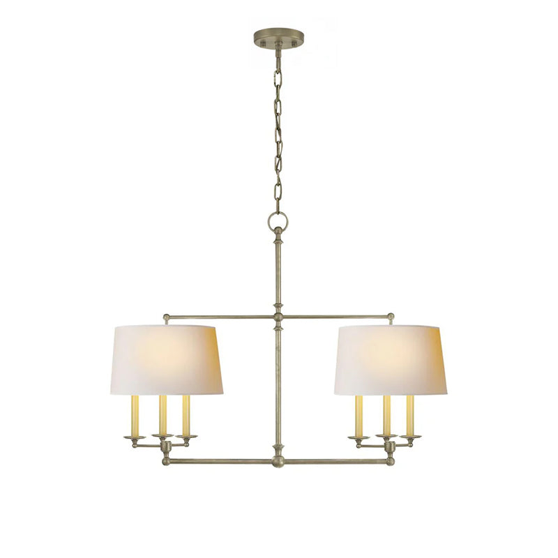 Chapman Classic 6-Light Chandelier, Transitional style, suitable for dining rooms and entryways
