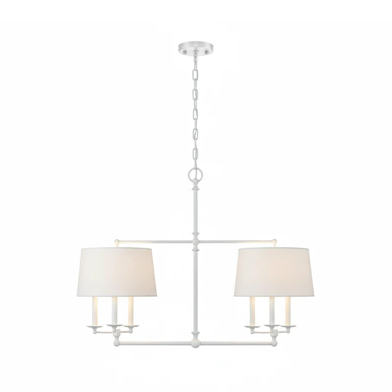 Chapman Classic 6-Light Chandelier, Transitional style, suitable for dining rooms and entryways