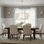 Chapman Classic 6-Light Chandelier, Transitional style, suitable for dining rooms and entryways