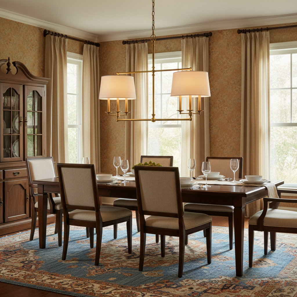 Chapman Classic 6-Light Chandelier, Transitional style, suitable for dining rooms and entryways