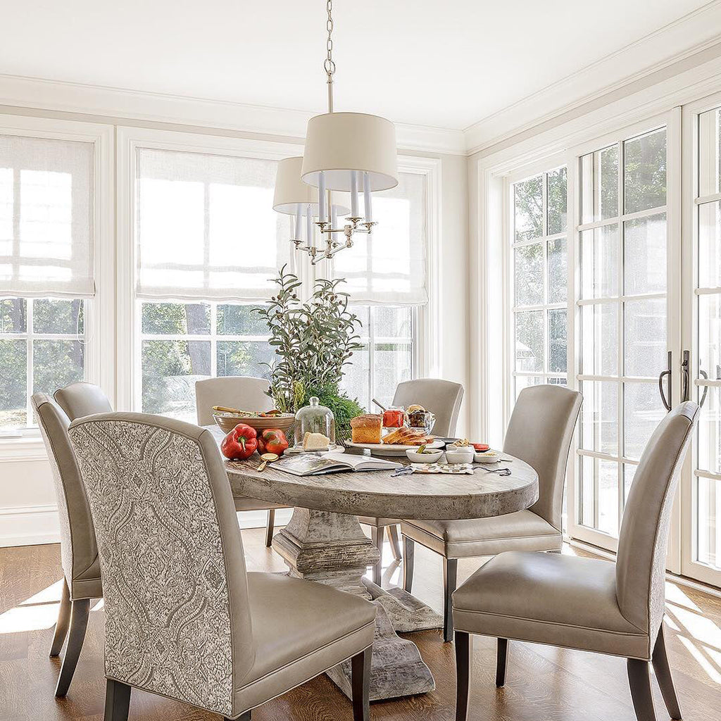 Chapman Classic 6-Light Chandelier, Transitional style, suitable for dining rooms and entryways