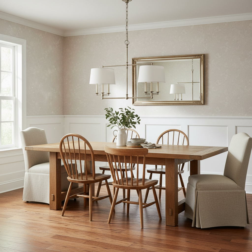 Chapman Classic 6-Light Chandelier, Transitional style, suitable for dining rooms and entryways