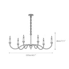 Hartsville 6-Light Chandelier, French country style, suitable for entryways and dining rooms