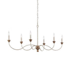 Hartsville 6-Light Chandelier, French country style, suitable for entryways and dining rooms