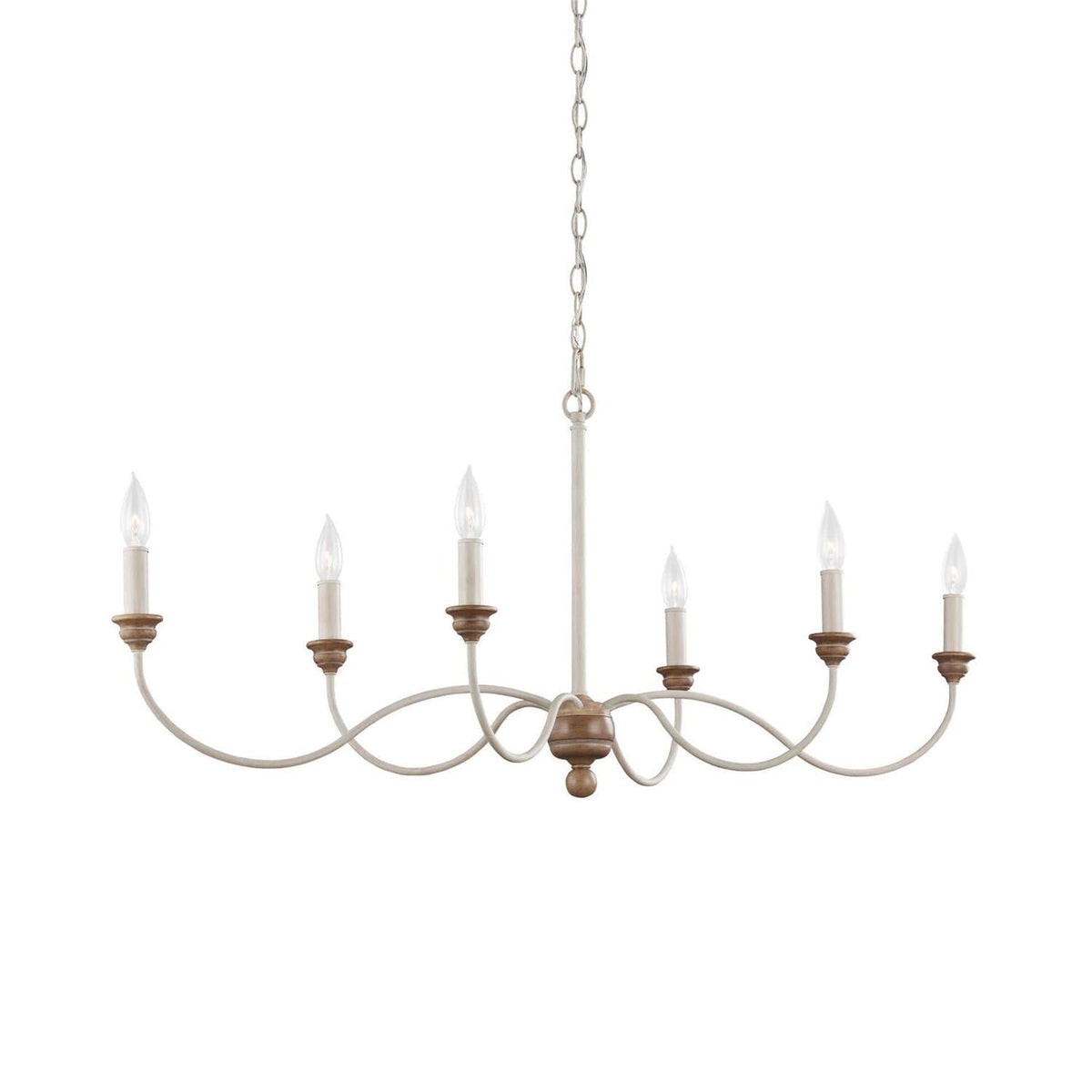 Hartsville 6-Light Chandelier, French country style, suitable for entryways and dining rooms