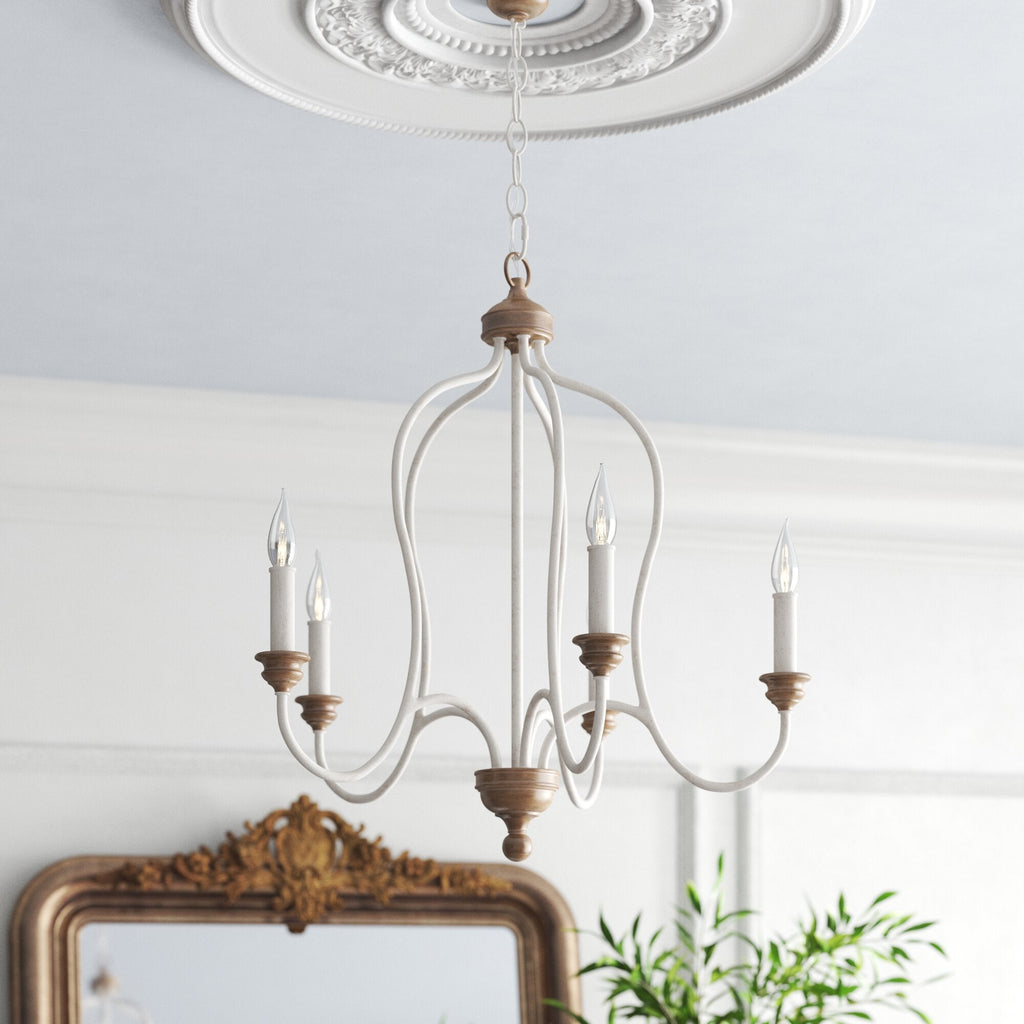 Hartsville 6-Light Chandelier, French country style, suitable for entryways and dining rooms