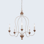 Hartsville 6-Light Chandelier, French country style, suitable for entryways and dining rooms