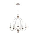 Hartsville 6-Light Chandelier, French country style, suitable for entryways and dining rooms