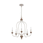 Hartsville 6-Light Chandelier, French country style, suitable for entryways and dining rooms