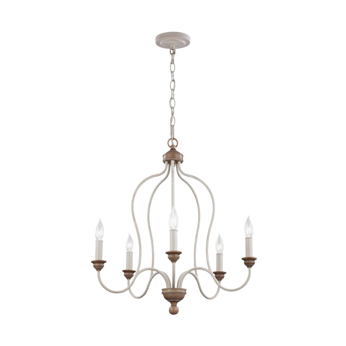 Hartsville 6-Light Chandelier, French country style, suitable for entryways and dining rooms
