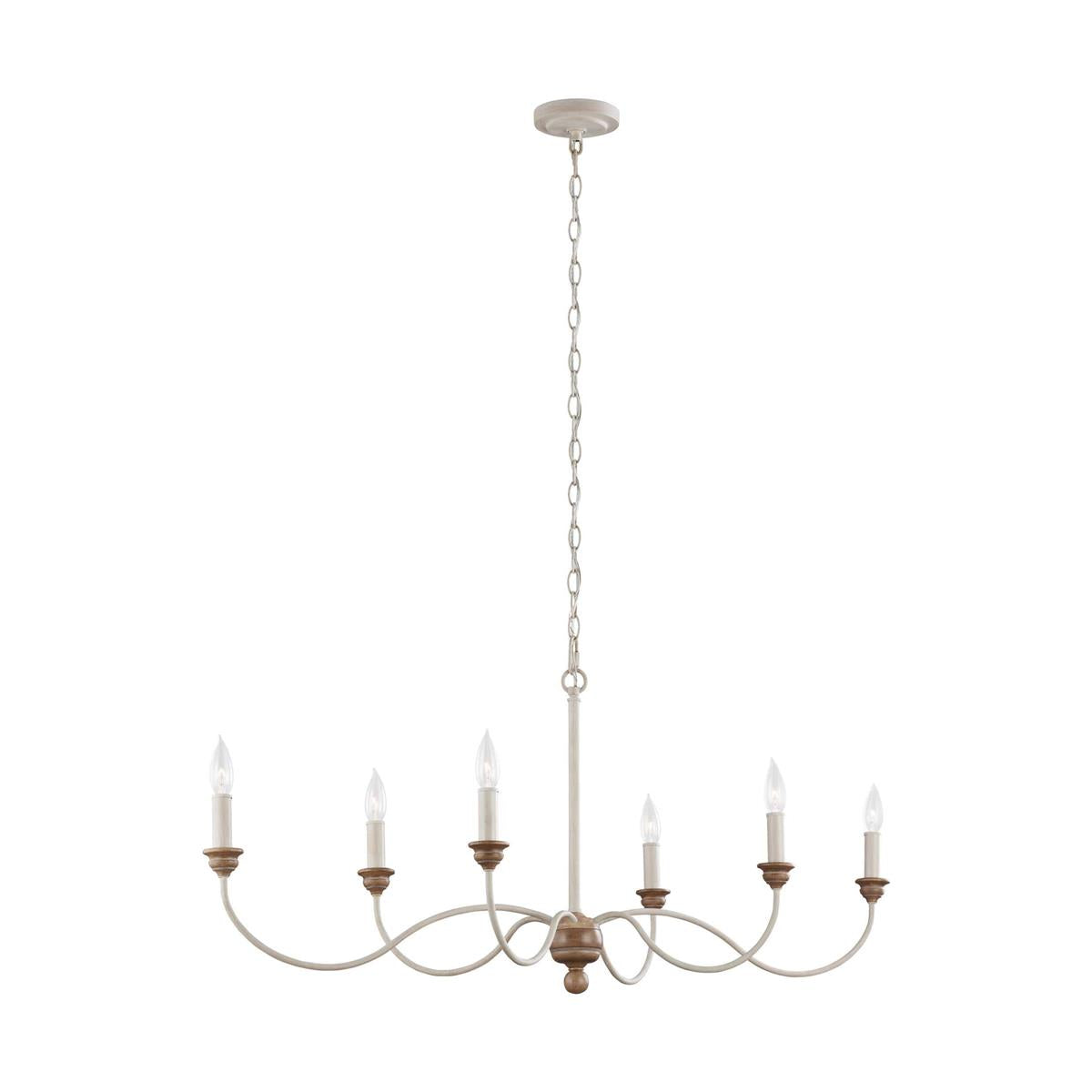 Hartsville 6-Light Chandelier, French country style, suitable for entryways and dining rooms