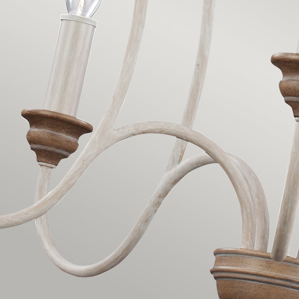 Hartsville 6-Light Chandelier, French country style, suitable for entryways and dining rooms