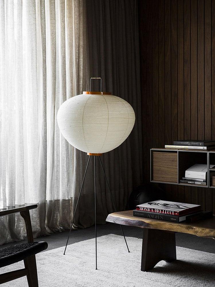 Akari 10A Rice Paper Floor Lamp, Japanese style, suitable for study, bedroom, and living spaces