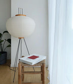 Akari 10A Rice Paper Floor Lamp, Japanese style, suitable for study, bedroom, and living spaces