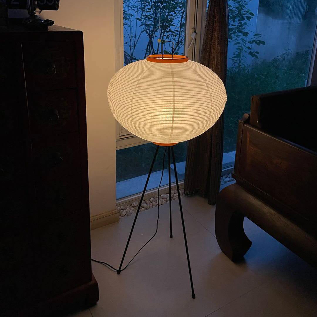 Akari 10A Rice Paper Floor Lamp, Japanese style, suitable for study, bedroom, and living spaces