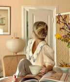 Akari 10A Rice Paper Floor Lamp, Japanese style, suitable for study, bedroom, and living spaces