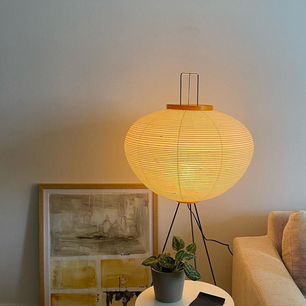 Akari 10A Rice Paper Floor Lamp, Japanese style, suitable for study, bedroom, and living spaces