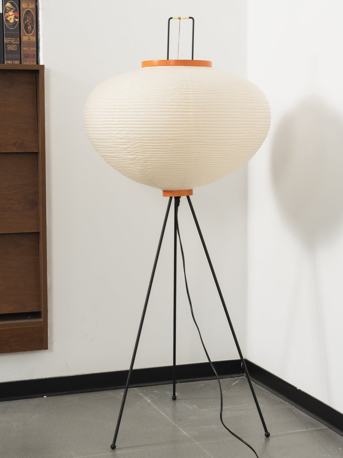 Akari 10A Rice Paper Floor Lamp, Japanese style, suitable for study, bedroom, and living spaces
