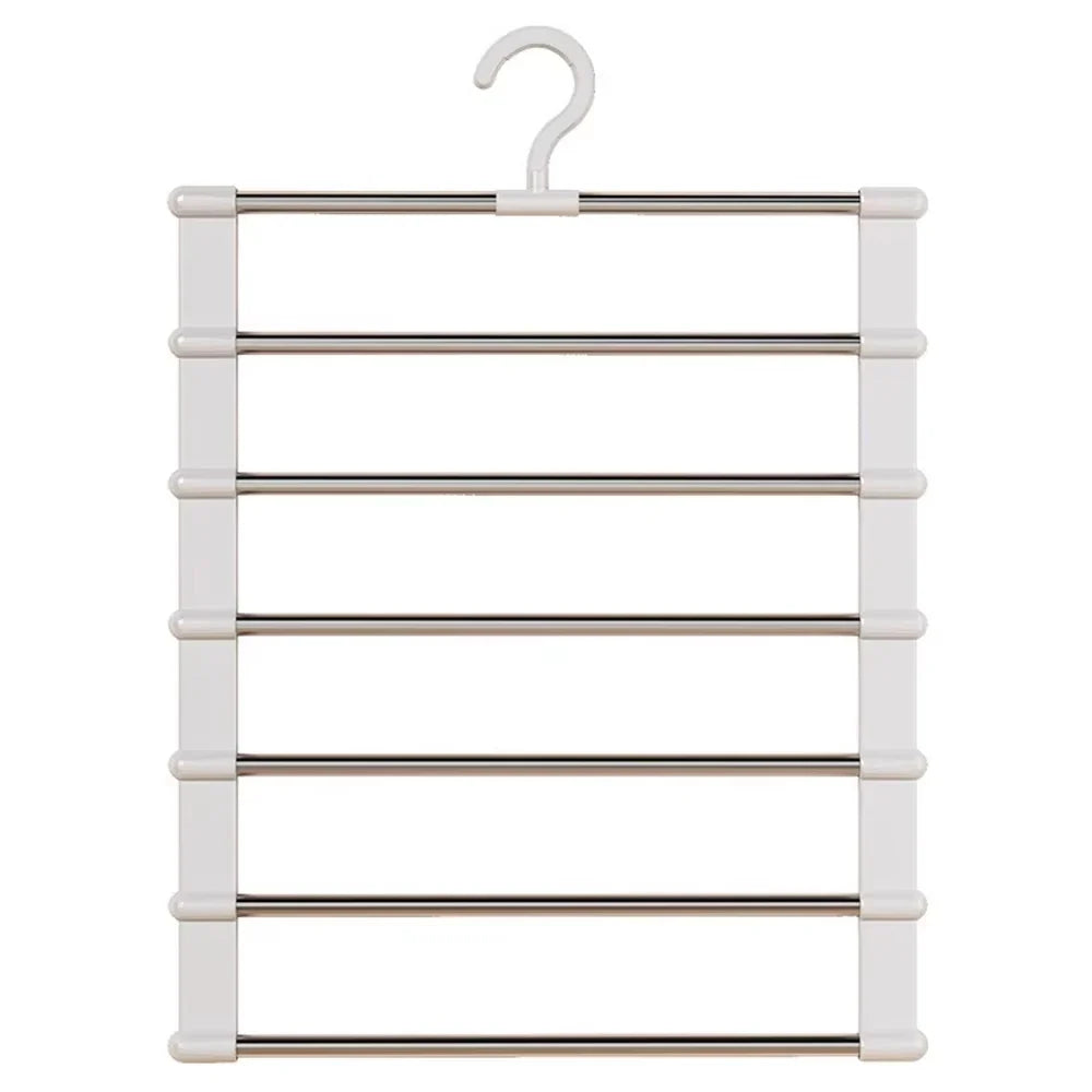 Multi-Layer Pants Hanger – Space-Saving Foldable Trouser Organizer