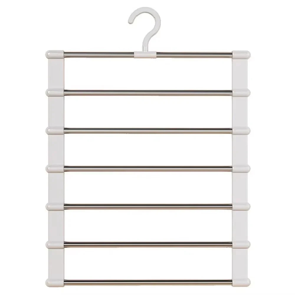Multi-Layer Pants Hanger – Space-Saving Foldable Trouser Organizer
