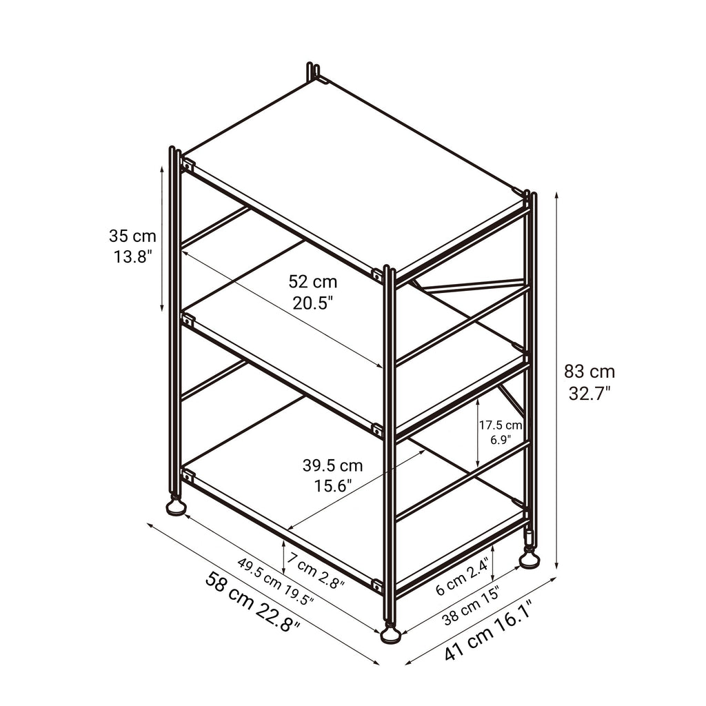 SUS Shelving Unit - Oak - Regular - Small