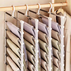Multi-Layer Pants Hanger – Space-Saving Foldable Trouser Organizer
