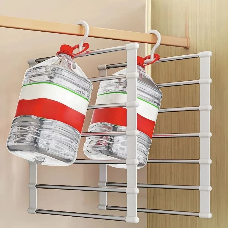 Multi-Layer Pants Hanger – Space-Saving Foldable Trouser Organizer