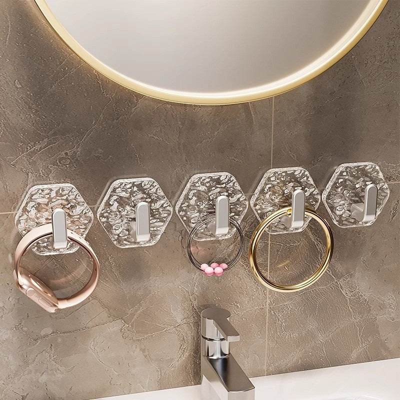 Water Ripple Hexagonal Hooks