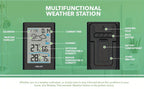 Home Weather Station | Wireless Indoor Outdoor Forecast Alarm Clock