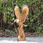 Eagle Statue 15.5-Inch Lifelike Resin Sculpture, Majestic Bald Eagle Figurine for Outdoor Garden, Patio, Yard & Indoor Home Decor — Classic Wildlife Art Accent, Housewarming & Holiday Gift