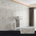 3D Marble Peel and Stick Wall Tile Stickers Self Adhesive Removable Wallpaper Roll for Kitchen Backsplash Bathroom Living Room Bedroom Wall Decor Glitter Glam Glossy Finish