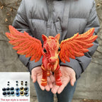 Pegasus Flying Horse Figurine Articulated 3D Printed, Large Poseable Mythology Fantasy Sculpture 10 Color Styles