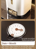 Airtight Rice Container with Measuring Cup, Large Moisture-Proof Rice Dispenser for Rice, Grains