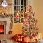 Christmas Tree Ornaments 12pcs Gingerbread Man Decorations 2D Flat Funny Xmas Tree Hanging Decor with Loops