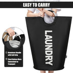 Tall 95L Laundry Basket Set with 14.96 x 31.1-Inch Fabric Bins in Single Gray or Two-Piece Color Options
