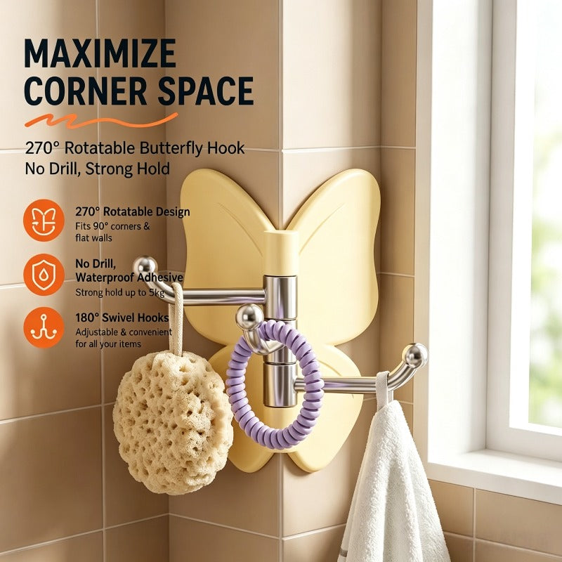 No-Drill Adhesive Bathroom Hooks