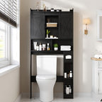 Over-the-Toilet Bathroom Storage Cabinet with 32-Inch Top, Sliding Barn Doors and Nine Color Options