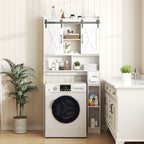 Over-the-Toilet Bathroom Storage Cabinet with 32-Inch Top, Sliding Barn Doors and Nine Color Options