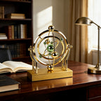 Perpetual Motion Pendulum Desk Decor - Cosmic Swing Solar System Planets Atomic Model Science for Entryways, Bedrooms and Living Spaces