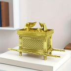 Ark of the Covenant Figurine – Golden Artisan Tabletop Statue, Spiritual Religious Decor for Home & Office, Hanukkah, Easter & Ramadan Gift Ornament, Indoor Outdoor Display, Medium & Large