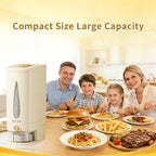 Food Storage Container Press-Button Rice Dispenser with Measuring Cup and 11lb or 22lb Capacity Options
