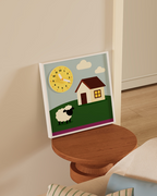 Sheep & House Decorative Clock