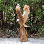 Eagle Statue 15.5-Inch Lifelike Resin Sculpture, Majestic Bald Eagle Figurine for Outdoor Garden, Patio, Yard & Indoor Home Decor — Classic Wildlife Art Accent, Housewarming & Holiday Gift