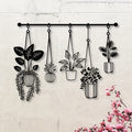 Metal Flower Wall Art Rustic Farmhouse Decor, Minimalist 3D Floral Wall Sculpture for Living Room Bedroom Bathroom Dining Room